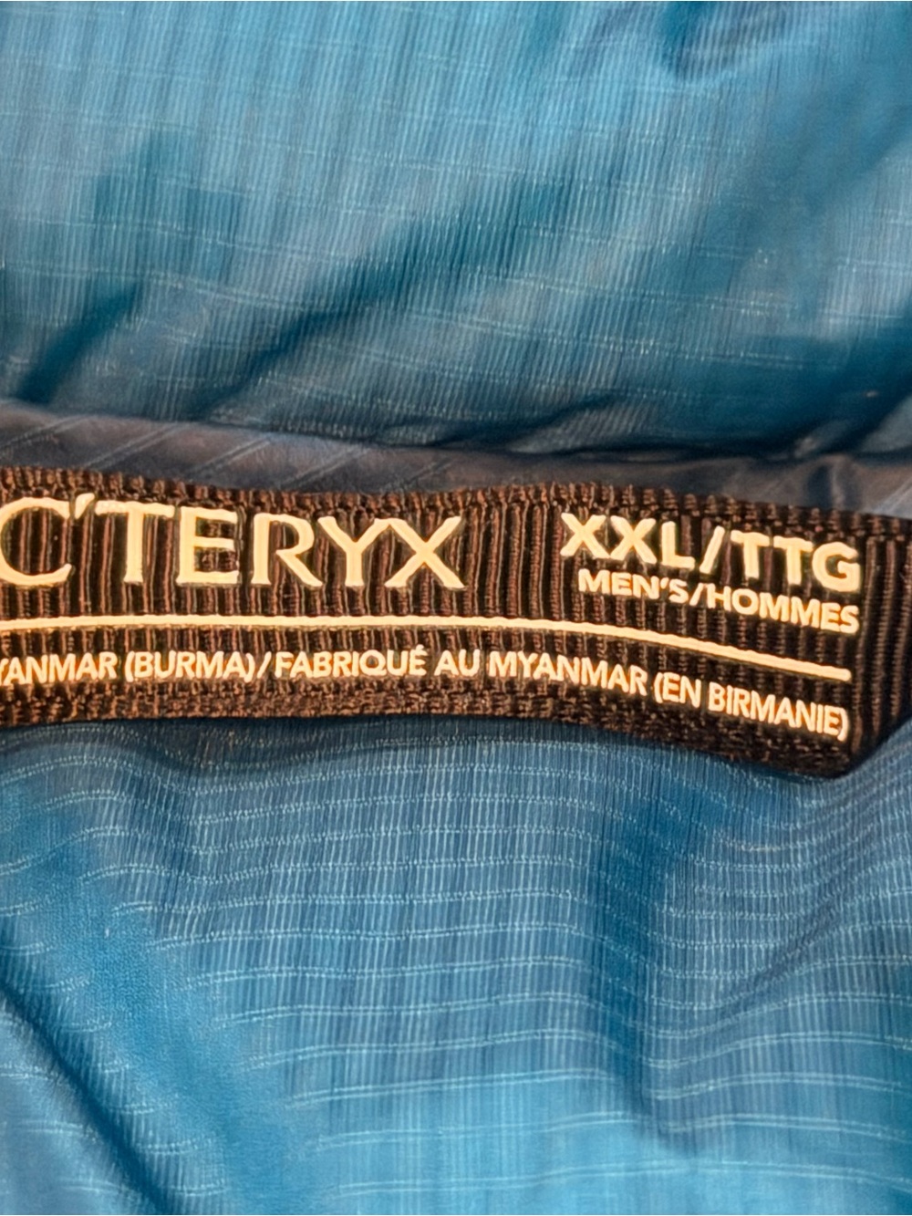 Arc'teryx Blue Quilted Down Hooded Puffer Jacket - Picture 3 of 7